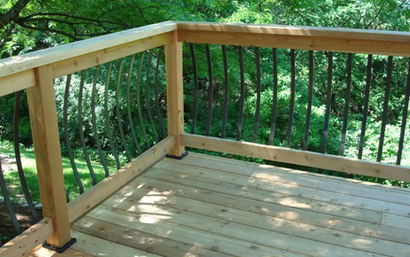 Wooden decking